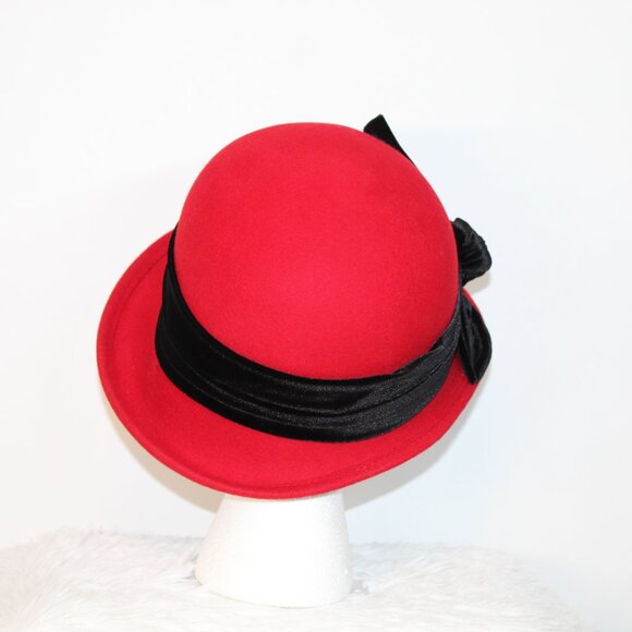 ADORA 100% Wool 1920’s Vintage Style Cloche Hat - Picture 13 of 14